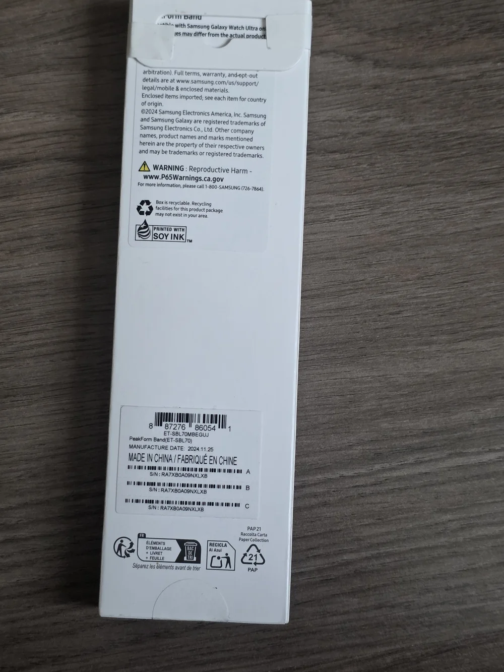 Samsung Galaxy Watch Ultra PeakForm Band - Black